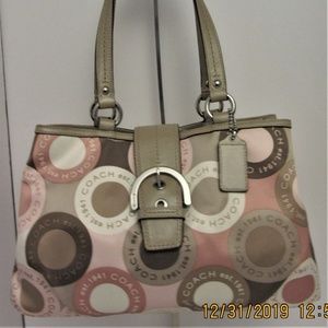 Coach soho op art snaphead tote shoulder bag